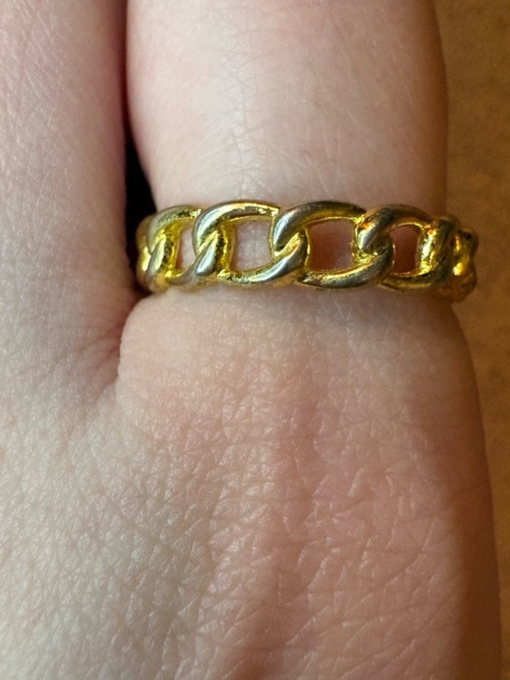 3 for $14 Evry jewels Gold Chain-Link Ring size 8